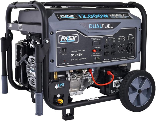 Pulsar G12KBN Heavy Duty Portable Dual Fuel Generator