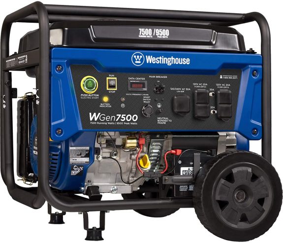 Westinghouse WGen7500 Portable Generator with Remote Electric Start